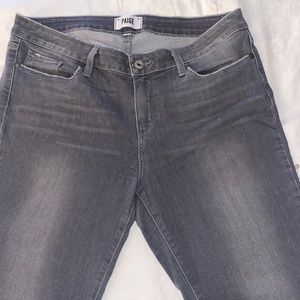 Low rise skinny grey jeans “Paige”